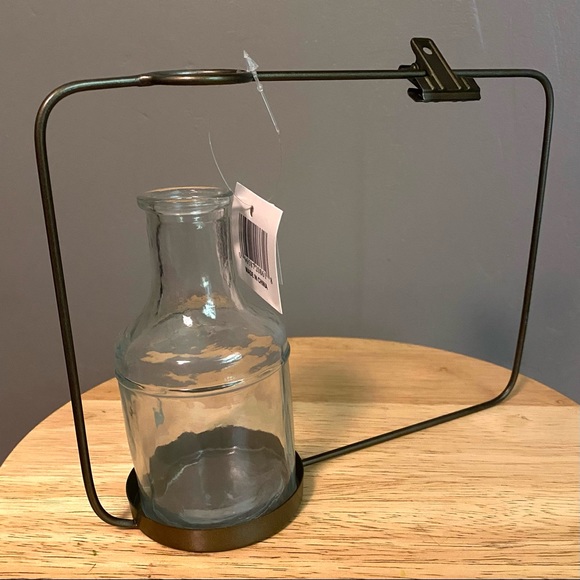 New Photo Clip Frame Stand with Glass Vase - Picture 4 of 11